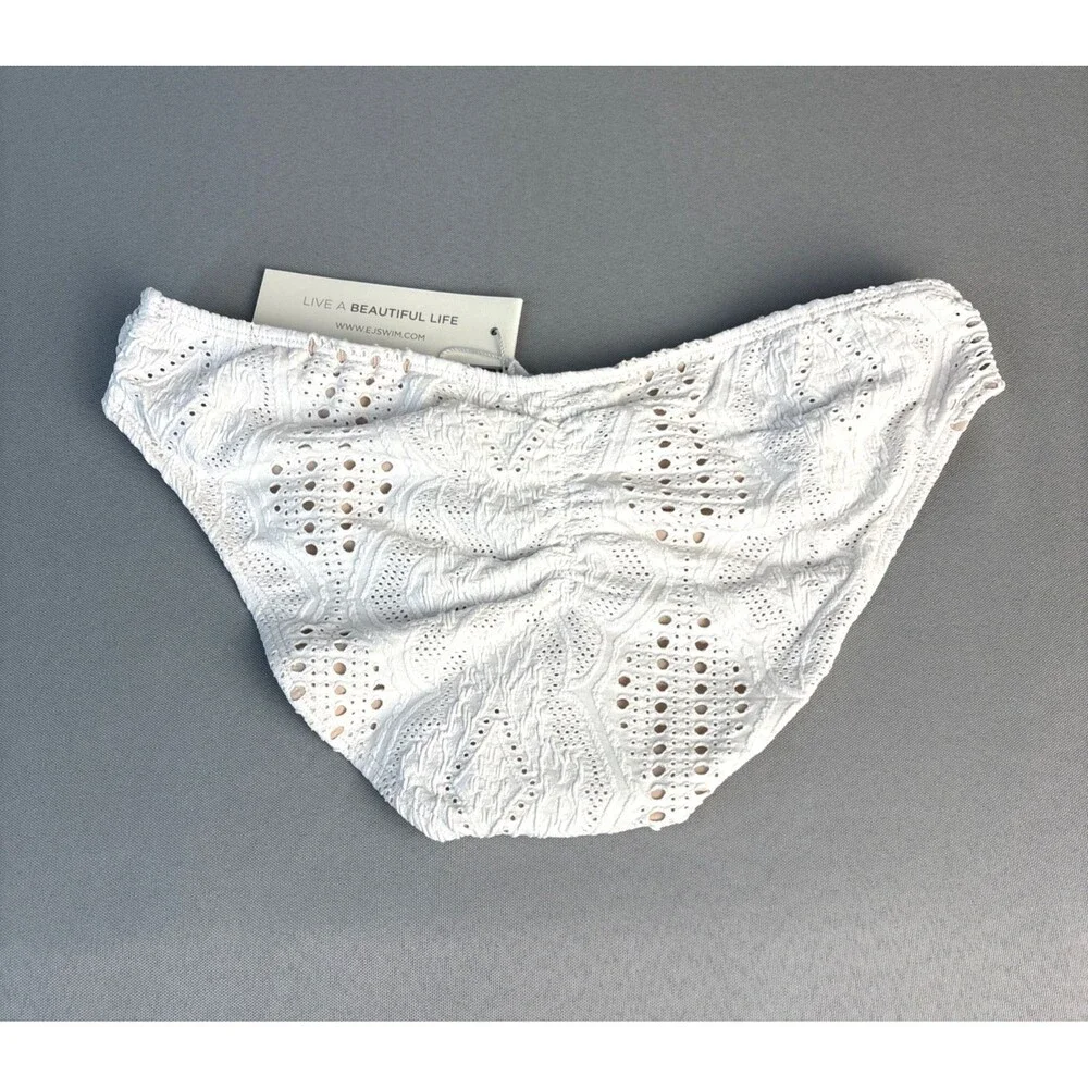 New S Bikini Mia Ruffle Sleeve Crop Top Skimpy or Full Bottom Lined Padded $188 - Picture 4 of 12